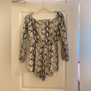 Snakeskin Romper